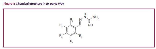 Figure 1: Chemical structure in Ex parte Way