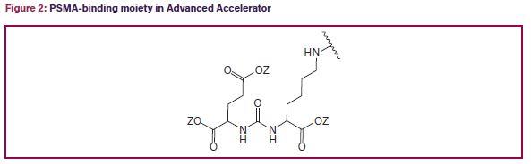 Figure 2: PSMA-binding moiety in Advanced Accelerator