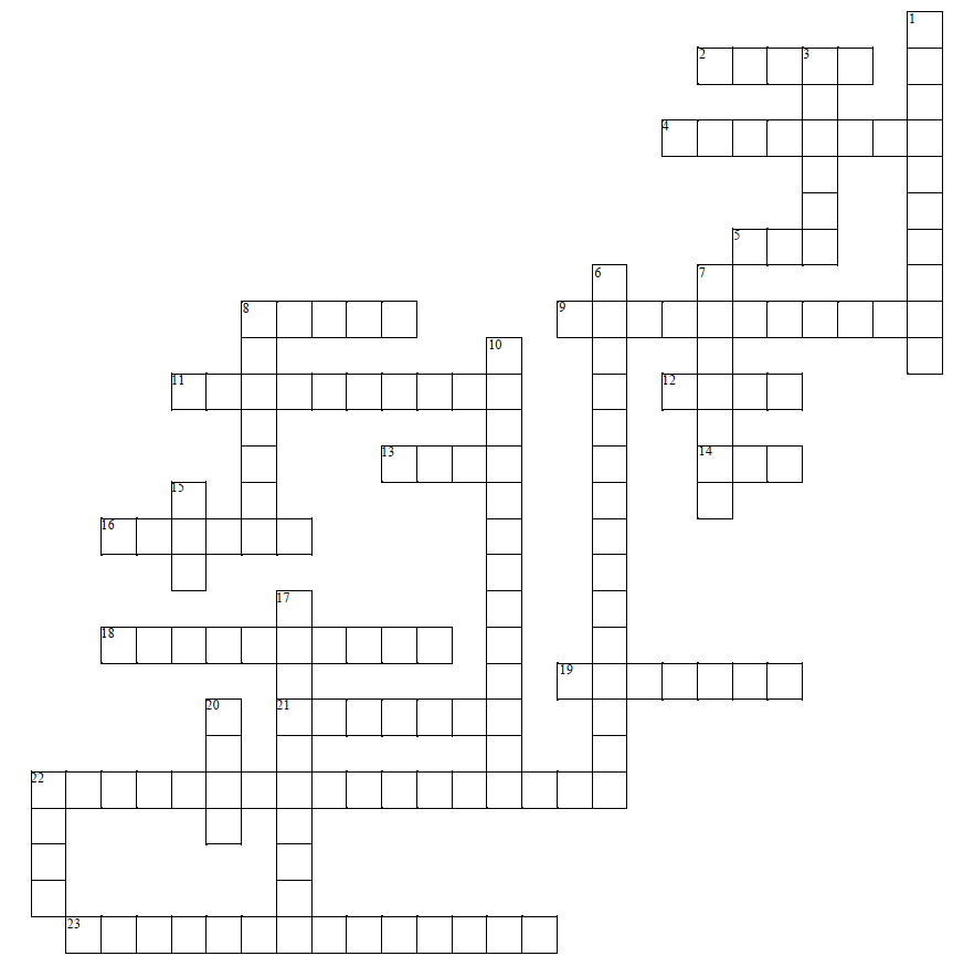 crossword puzzle grid